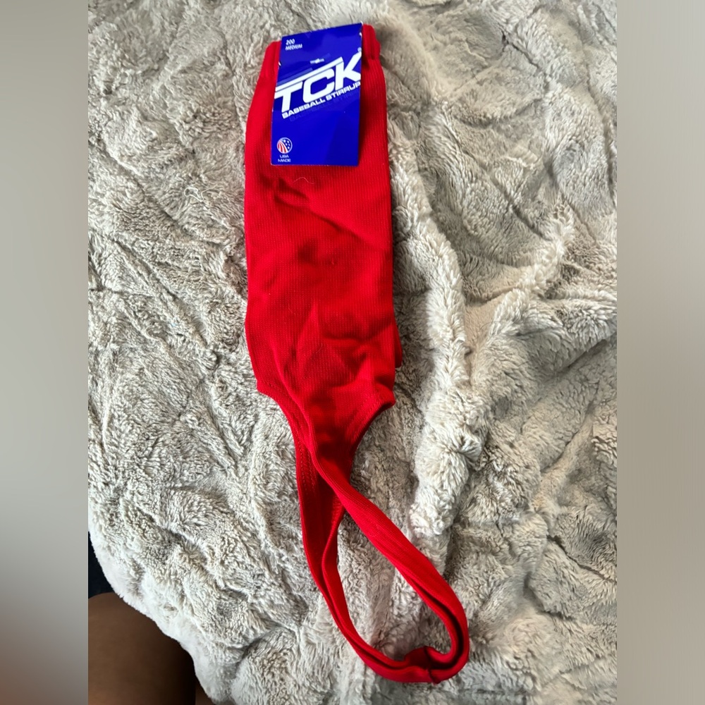 Red medium baseball stirrups